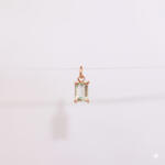 KÁRPÁTHY ékszer Március kristály charm, aranyozott