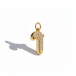 KÁRPÁTHY ékszer Ünnepi Cukorpálca aranyozott charm