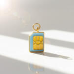 KÁRPÁTHY ékszer SIM kártya charm, aranyozott