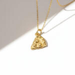 KÁRPÁTHY ékszer DIY Pizzaszelet nyaklánc, aranyozott