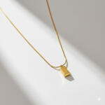 KÁRPÁTHY ékszer Aranytömb nyaklánc, aranyozott