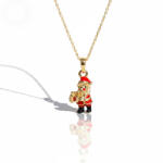 KÁRPÁTHY ékszer DIY Mikulás nyaklánc - aranyozott, zománcozott