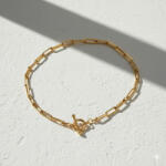 KÁRPÁTHY ékszer Sevilla aranyozott nyaklánc T kapoccsal