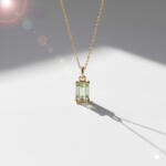 KÁRPÁTHY ékszer DIY Március kristály nyaklánc, aranyozott