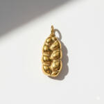 KÁRPÁTHY ékszer Fonottkalács charm, aranyozott