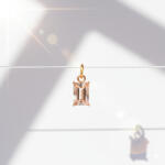 KÁRPÁTHY ékszer Április kristály charm, aranyozott