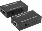 Thunder Germany HDX-60, HDMI hosszabbító adapter, Ethernet (60m) - thundergermany