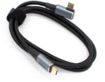 Thunder Germany UCP-10 (USB-C - USB-C) könyökcsatlakozó, USB4, 8K@60Hz 100W Gyorstöltő (1m) - thundergermany