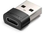 Vention Adaptor USB OTG Vention, USB 2.0 (T) la USB Type-C (M), rata transfer 480 Mbps, invelis PVC, negru, CDWB0 (timbru verde 0.03 lei) - 6922794755277 (CDWB0)