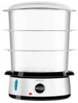 Cecotec Vapovita 3000 Inox ételpároló Szabadonálló 800 W Fekete, Rozsdamentes acél, Átlátszó (4109)