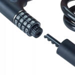 Yale Bicycle cable with combination lock and key - YCC0/12/100/2 Black (YCC0/12/100/2)