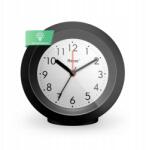 Mebus Kvarc ébresztőóra, fekete, 10cm, fényérzékelő, snooze (25628)