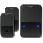 Spreest Vezeték Nélküli Kapucsengő, 2 gombos, fekete, 300m hatótáv, 52 dallam (Dzwonek bezprzewodowy 2U199-BB 2T1R Czarny)