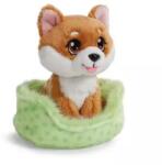NICI Green: Câine Shiba Inu într-un coș -