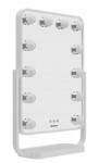 Humanas LED-es Sminktükör, 12 izzó, fehér, forgatható, 32.8×47.4×11cm (HS-HM01)