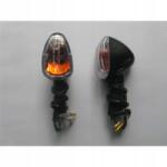 Wilmat Ky Irányjelzők, fekete-fehér, 2db, fehér üveg