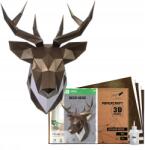  Papercraft Szarvas Fej kreatív készlet Origami puzzle Szarvas Head Paperraz (PP-1OLP-BRO)