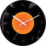 R2 Stílusos falióra Vinyl modern analóg vintage fekete (5908222246556)