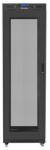 Lanberg 19 szabadon álló rack szekrény 42U/600X800 perforált ajtó, lapraszerelt, LCD kijelző, fekete V2 (FF01-6842-23BL)
