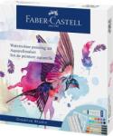 Faber-Castell Akvarell festékkészlet, tubusos, kiegészítőkkel, FABER-CASTELL Creative Studio, 12 különböző szín