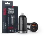 Maxlife MXCC-05 35W PD+QC autós gyorstöltő adapter USB+Type-C - fekete - nextelshop
