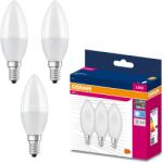 OSRAM LED izzó, E14, 7W (60W), 806lm, Semleges fény (4000K), F energiaosztály, 3 db