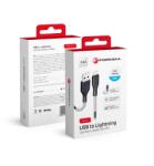 Forcell F-Energy 2, 4A 12W Lightning USB kábel Carbon 1 m CB-01A fekete