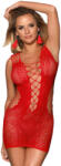 Subblime 951863 - mintás necc ruha - (piros) - S-L - szexaruhaz