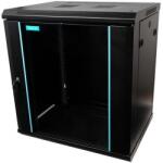 Spacer Fali szekrény állvány SPCW-12U-450-BK-03, 19 hüvelyk, 12U, 600x450, fekete (SPCW-12U-450-BK-03)