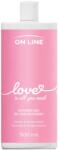 On Line Love tusfürdő, rózsavíz, 500 ml (158390)