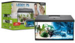 AQUAEL Leddy 75 Day& Night 2.0 BIO-FS black | Akvárium szett (fekete) - 75x35x40 cm - pepita - 63 990 Ft