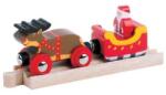 Bigjigs Rail Коледна шейна на Дядо Коледа + релса (BJT468)