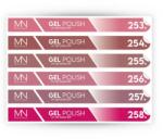 Mystic Nails Pálcás Tip Gél lakk Matrica - 253-258 (5999095237475)