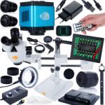 Rosfix Jupiter Pro MSJP-T-SDMS1 sztereó mikroszkóp + Aquarius PRO KMAP-HDMI-USBC 8.29mp kamera + 144xLED megvilágító + 196 mm-es tartó + 8" -os kijelző