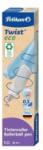 Pelikan Roller Twist ECO, Grip Ergonomic, Ambidextru, 1 Rezerva Albastra Inclusa, Albastru Deschis, in Cutie de Carton (HRZ-824651)