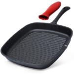 Vilde Tigaie Patrata Grill din Fonta, 24.5 x 24 cm, Neagra, Vilde (MRK-199044)