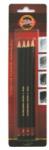 KOH-I-NOOR Creioane Grafit Toison D'Oor, Tip Arta HB, 2B, 4B, 6B, 4 Bucati (KH-K1935-4BL)