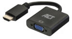 ACT AC7535 video átalakító kábel 0, 23 M HDMI A-típus (Standard) VGA (D-Sub) Fekete (AC7535)