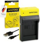 Patona PT151549 Foto Panasonic DMW-BCF10E slim USB Akkumulátor töltő (PT151549) (PT151549)