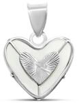 ÉkszerM Fehérarany Szív Medál AU 96180