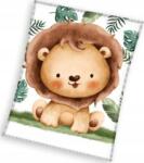 Static Control Oroszlán Giggles coral fleece polár takaró 110x140cm (Ż-CAR-KO-02-72) (Ż-CAR-KO-02-72)