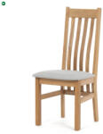  Natúr Tömörfa Étkezőszék, Ezüst Üléssel. C-2100 SIL2