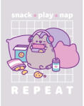 Halantex Pusheen cicás plüss takaró 130x170 cm - Repeat