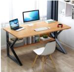 Birou cu raft in decor stejar SHAPE 80x40 cm