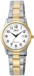 Q&Q női karóra, quartz, bicolor színű fémtok, bicolor színű fémcsat, fehér számlap A45A-003PY (4704-7)