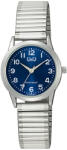 Q&Q női karóra, quartz, ezüst színű fémtok, ezüst színű rugóscsat, kék számlap C11A-035PY (4706-7)