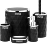 Form Plastic Fürdőszoba szett | Diamond | Fekete (OKY-467-1-S)