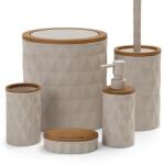 Form Plastic Fürdőszoba szett | Diamond | Bézs (OKY-467-3-K)