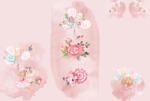 Takoy Panou huse cărucioare din poliester impermeabil 150x105 model - dansatoare roz