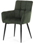  Zöld Szövet Étkezőszék. DCH-P3146 GRN2 (artDCH-P3146-GRN2)